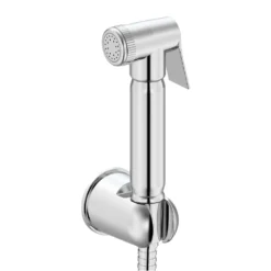 Cruze Modern Chrome Douche Shower Spray Kit With Wall Bracket + Hose
