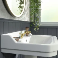 Orchard Dulwich Brushed Brass Cloakroom Basin Mixer Tap 11 Orchard Dulwich Brushed Brass Cloakroom Basin Mixer Tap -Victorian Plumbing Shop dul02bb l5