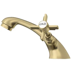Orchard Dulwich Brushed Brass Cloakroom Basin Mixer Tap
