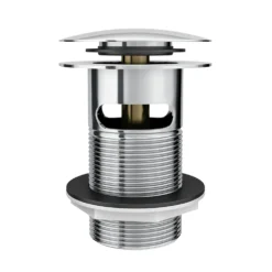 Easy Clean Slotted Basin Waste With Removable Click Clack -Victorian Plumbing Shop ebw04 d1