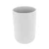 EcoDelux Bamboo Round Tumbler White 3 EcoDelux Bamboo Round Tumbler White -Victorian Plumbing Shop ecohxbfwc1l1