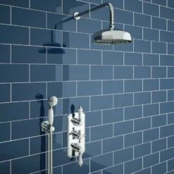 Chatsworth Traditional Outlet Elbow With Parking Bracket, Flex & Handset -Victorian Plumbing Shop egoe03 d3