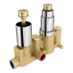 Thames Traditional Twin Concealed Thermostatic Shower Valve -Victorian Plumbing Shop esv21 detail1