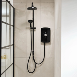 Triton Amore DuElec 9.5kw Electric Shower - Gloss Black -Victorian Plumbing Shop geamdu93
