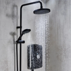 Triton Amore DuElec 9.5kw Electric Shower - Gloss Black -Victorian Plumbing Shop geamdu93 d5