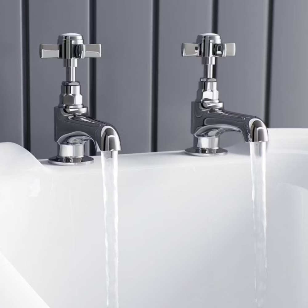 Orchard Dulwich Bath Pillar Taps - Chrome 4 Orchard Dulwich Bath Pillar Taps - Chrome - Image 4