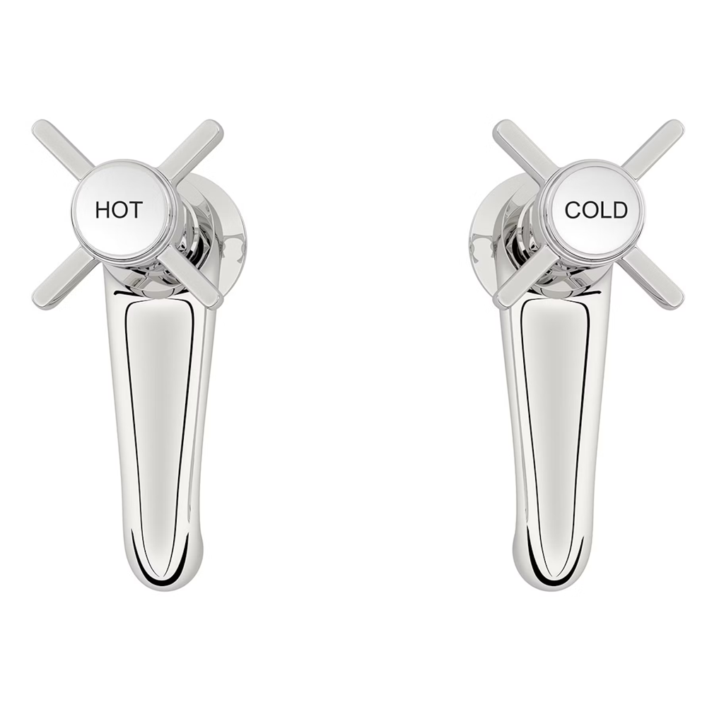 Orchard Dulwich Bath Pillar Taps - Chrome 2 Orchard Dulwich Bath Pillar Taps - Chrome - Image 2