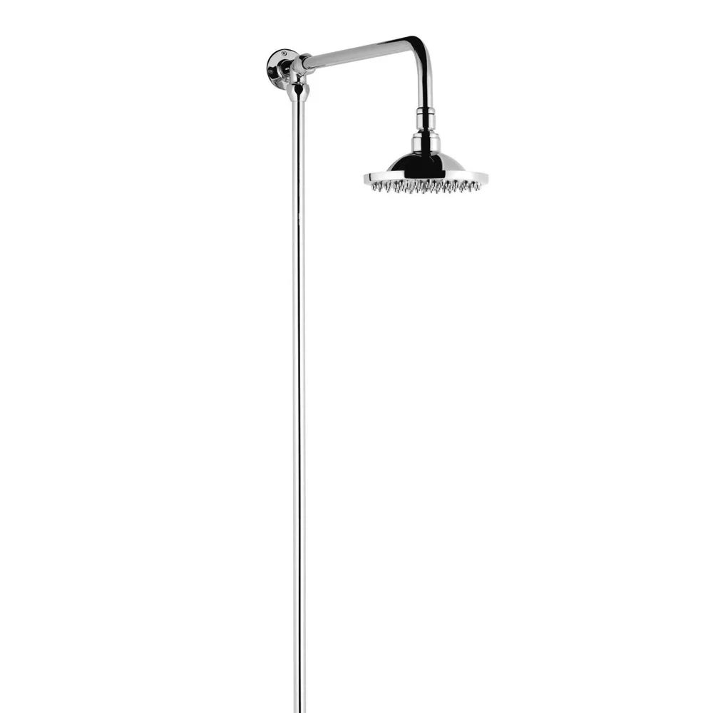 Hudson Reed Chrome Traditional Rigid Riser + 6" Shower Rose 1 Hudson Reed Chrome Traditional Rigid Riser + 6" Shower Rose