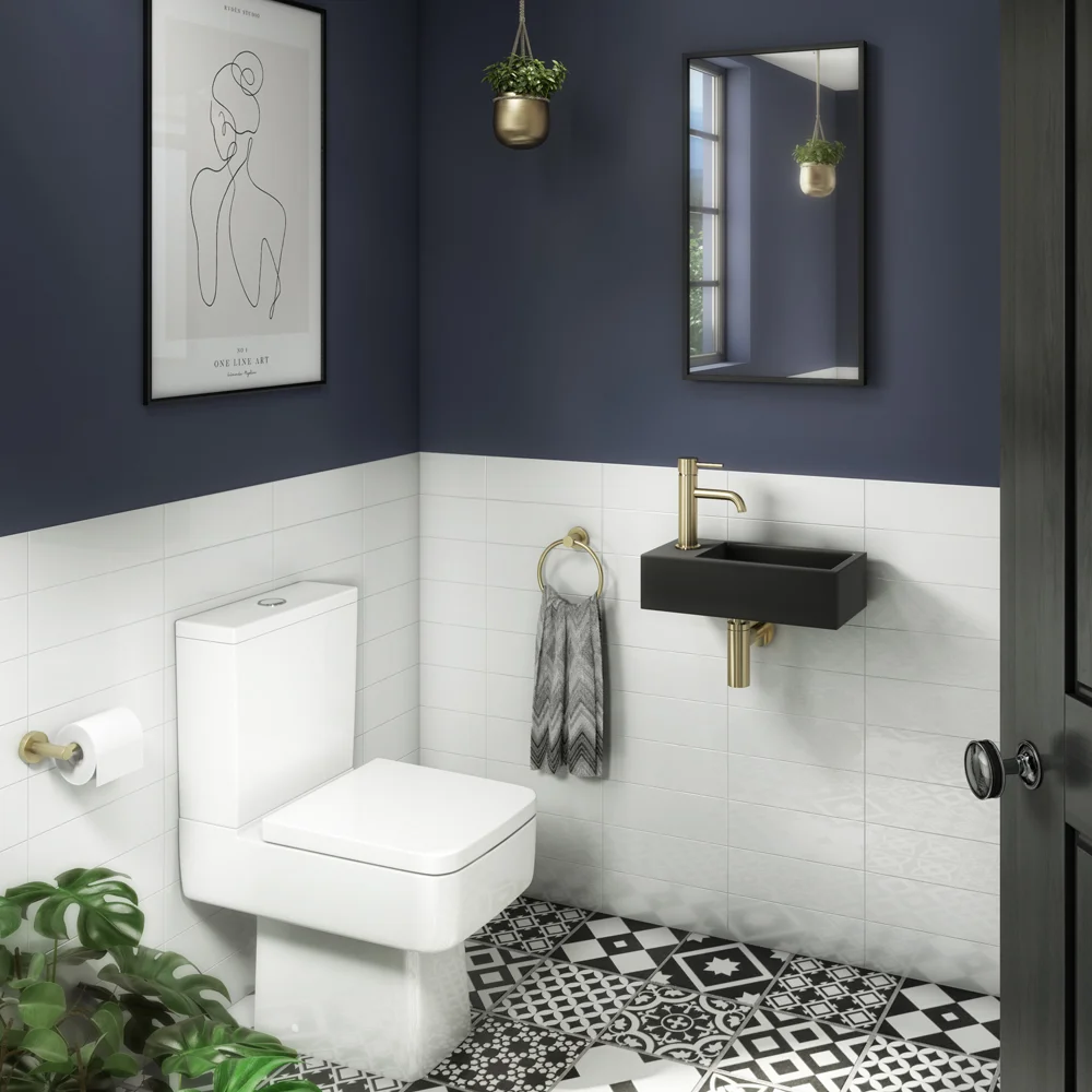 Arezzo Industrial Style Brushed Brass Round Towel Ring 3 Arezzo Industrial Style Brushed Brass Round Towel Ring - Image 3