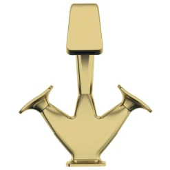 The Bath Co. Lotherton Brushed Brass Tall Basin Mixer Tap -Victorian Plumbing Shop loth002bb l4