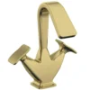 The Bath Co. Lotherton Brushed Brass Tall Basin Mixer Tap -Victorian Plumbing Shop loth002bb l7