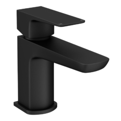 Mileto Matt Black Cloakroom Mini Basin Mixer Tap -Victorian Plumbing Shop m07blk lrg1