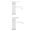 Milan Modern Mono Basin Mixer And Bath Filler - Chrome -Victorian Plumbing Shop mil001mil008d3n