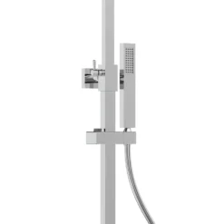 Milan Deluxe Cool Touch Square Thermostatic Shower (250 X 250mm Head - Chrome) -Victorian Plumbing Shop mil2ct d2
