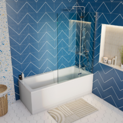 Milan Deluxe Cool Touch Square Thermostatic Shower (250 X 250mm Head - Chrome) -Victorian Plumbing Shop mil2ct d7