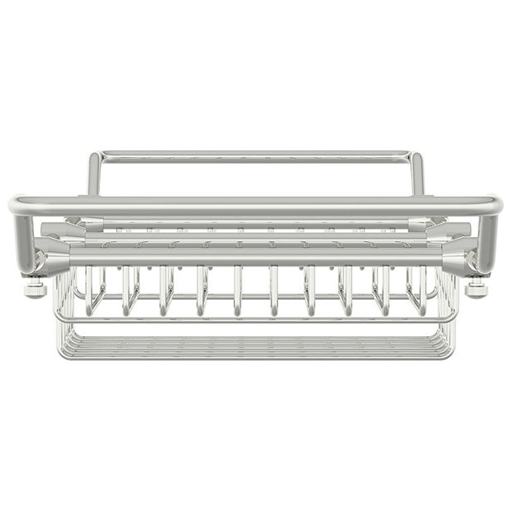 Accents Contemporary Extendable Chrome Bath Caddy 2 Accents Contemporary Extendable Chrome Bath Caddy - Image 2