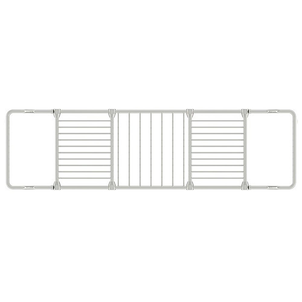 Accents Contemporary Extendable Chrome Bath Caddy 3 Accents Contemporary Extendable Chrome Bath Caddy - Image 3