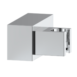 Milan Square Chrome ABS Modern Wall Mounted Handset Holder