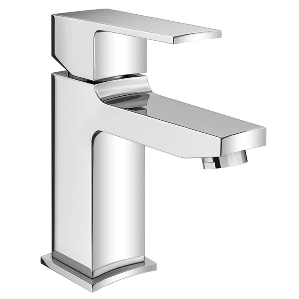 Monza Curved Modern Basin Mixer Tap + Waste 4 Monza Curved Modern Basin Mixer Tap + Waste - Image 4