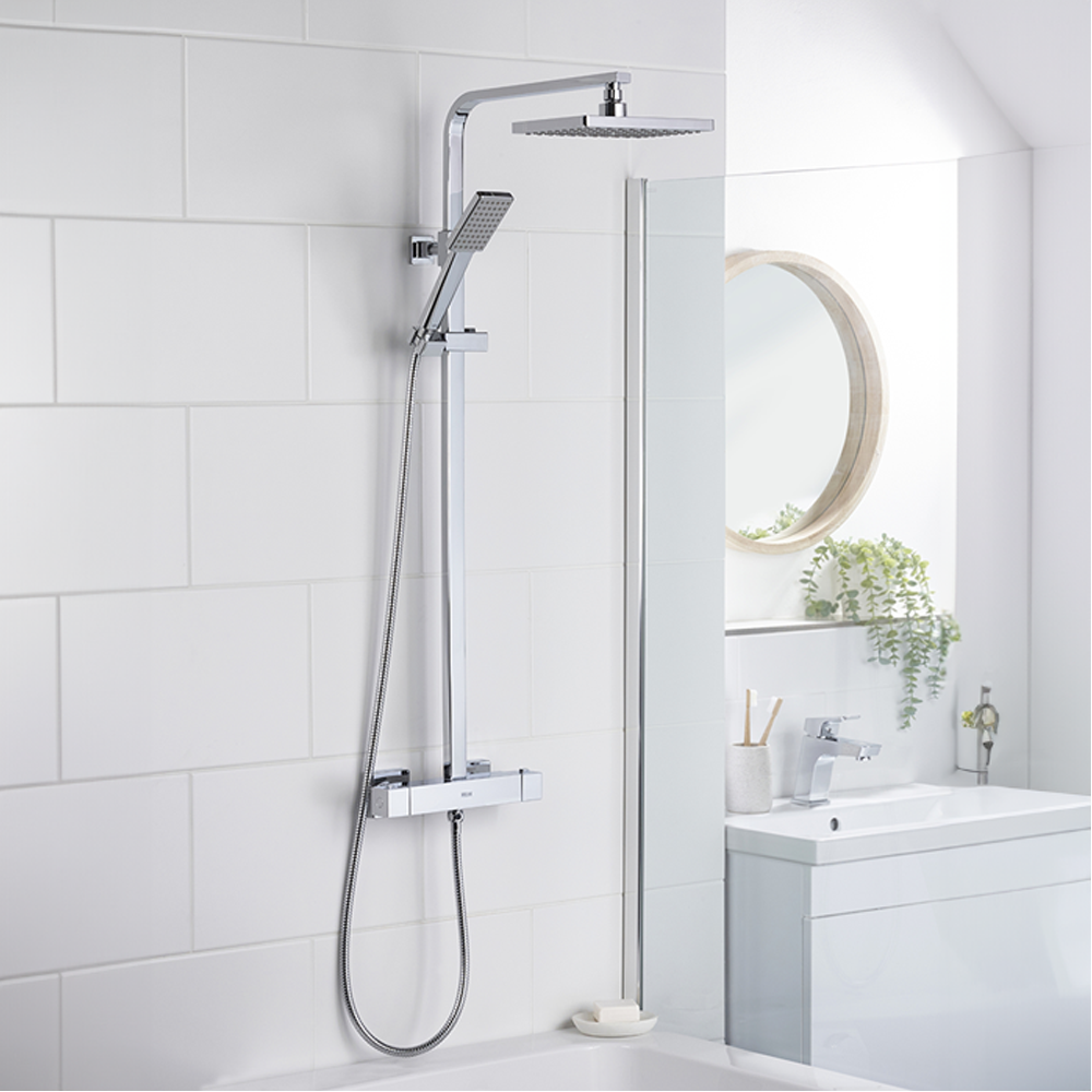 Bristan Napoli Thermostatic Bar Shower Valve And Rigid Riser Kit - Chrome 4 Bristan Napoli Thermostatic Bar Shower Valve And Rigid Riser Kit - Chrome - Image 4