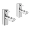 Neo Minimalist Basin Pillar Taps - Chrome -Victorian Plumbing Shop neominimalistbasinpillartapschromenl