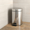 Accents Options 5 Litre Round Bathroom Bin - Polished Chrome -Victorian Plumbing Shop optac0320 l2