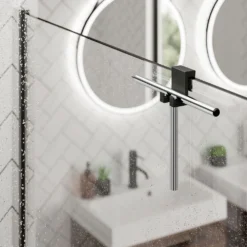 Hib. Chrome Shower Squeegee + Rubber Holder -Victorian Plumbing Shop pam001 life l