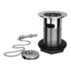 Traditional Chrome Basin Waste With Plug + Ball Chain 4 Traditional Chrome Basin Waste With Plug + Ball Chain -Victorian Plumbing Shop plgc01 l