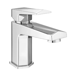 Venice Modern Geometric Basin Mixer Tap + Waste -Victorian Plumbing Shop prismmodernbasinmixertapl