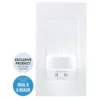 Proofvision Oral-B In Wall Electric Toothbrush Charger With Shaver Socket - White Plastic -Victorian Plumbing Shop pv12p d1n
