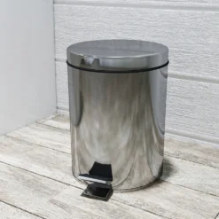 Croydex 5 Litre Stainless Steel Pedal Bin 8 Croydex 5 Litre Stainless Steel Pedal Bin -Victorian Plumbing Shop qa107205 2