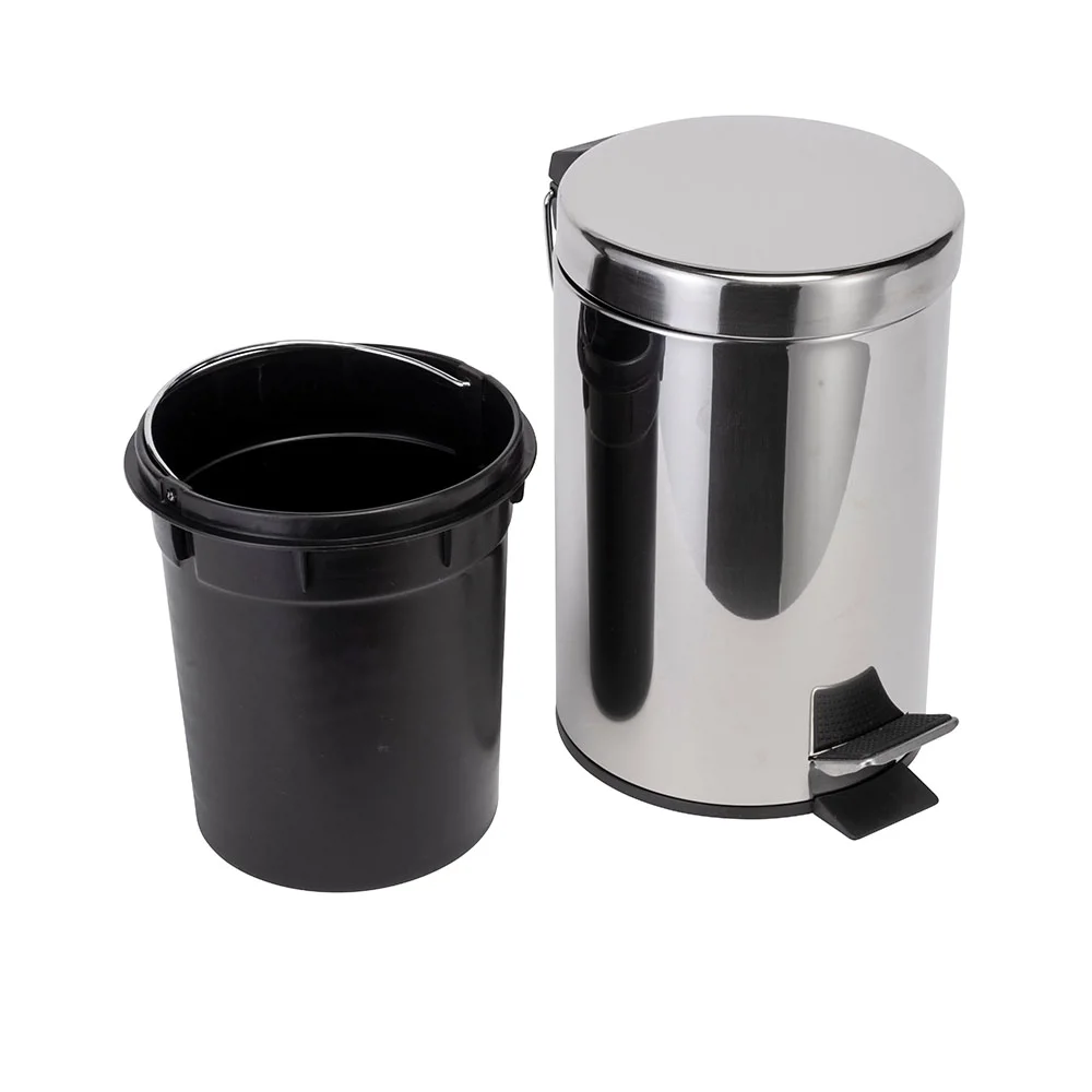 Croydex 3 Litre Stainless Steel Pedal Bin 1 Croydex 3 Litre Stainless Steel Pedal Bin