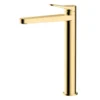 RAK Petit Round Tall Basin Mixer Tap Brushed Gold -Victorian Plumbing Shop rakper3003gl