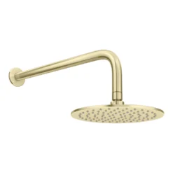 Arezzo Brushed Brass Round Shower Package With Concealed Valve + Head -Victorian Plumbing Shop rd2bbpk d1a