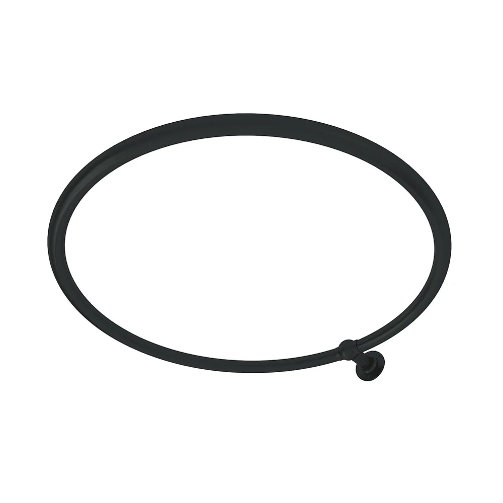 Chatsworth Traditional 800mm Diameter Matt Black Circular Shower Curtain Rail 2 Chatsworth Traditional 800mm Diameter Matt Black Circular Shower Curtain Rail - Image 2