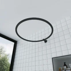 Chatsworth Traditional 800mm Diameter Matt Black Circular Shower Curtain Rail