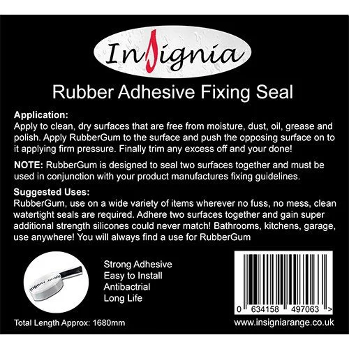 Insignia RubberGum Adhesive Fixing Seal 2 Insignia RubberGum Adhesive Fixing Seal - Image 2