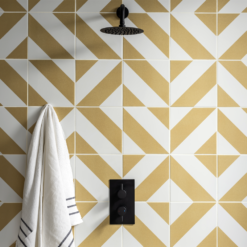 Arezzo Round Modern Twin Concealed Shower Valve - Matt Black -Victorian Plumbing Shop rsv31 blk d1a