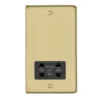 Ellis & Co Shaver Socket Brushed Brass/Black 6 Ellis & Co Shaver Socket Brushed Brass/Black -Victorian Plumbing Shop rv60br l