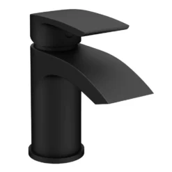 Nexus Matt Black Basin Mixer Tap -Victorian Plumbing Shop sb05k l
