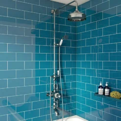 The Bath Co. Camberley Thermostatic Exposed Mixer Shower With Bath Filler -Victorian Plumbing Shop shs29 l5