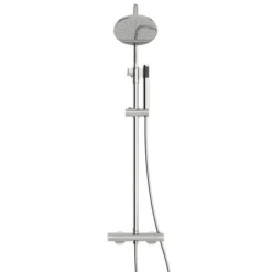 Orchard Derwent Round Head Shower Riser System -Chrome -Victorian Plumbing Shop shs4 6