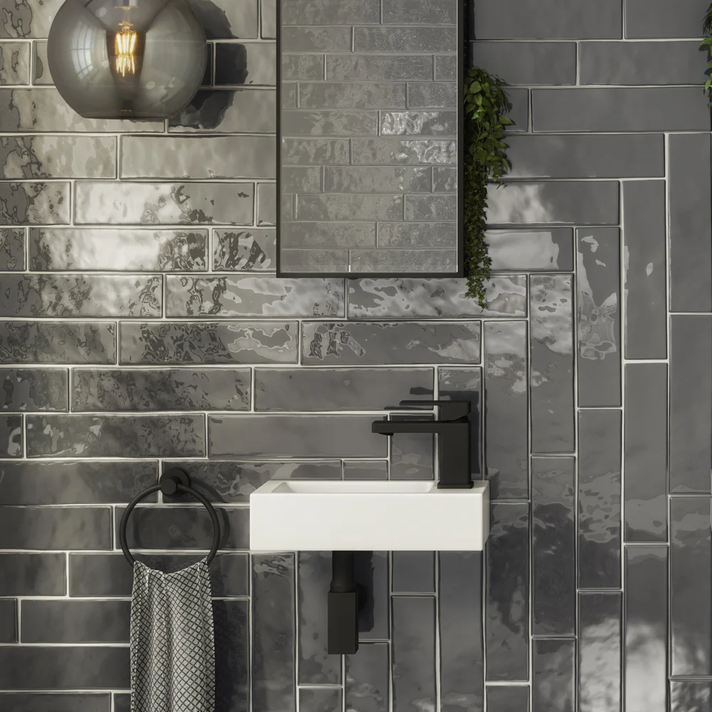 Arezzo Square Matt Black Modern Basin Bottle Trap 2 Arezzo Square Matt Black Modern Basin Bottle Trap - Image 2