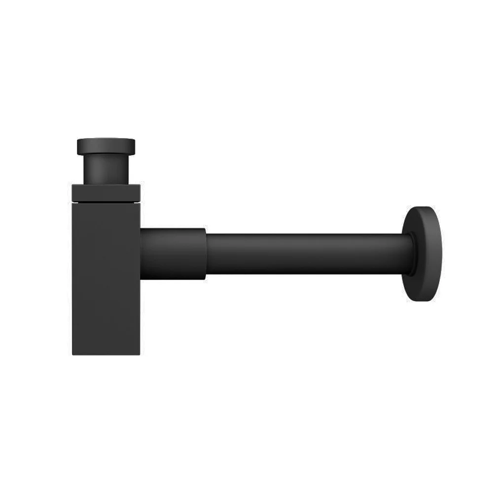 Arezzo Square Matt Black Modern Basin Bottle Trap 3 Arezzo Square Matt Black Modern Basin Bottle Trap - Image 3