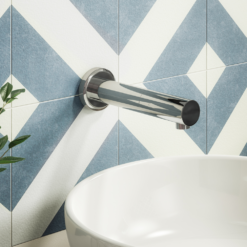 Orion Round Infrared Sensor Wall Mounted Bathroom Mixer Tap