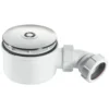 McAlpine 90mm Shallow Shower Trap - 70mm High - Chrome Plated Plastic