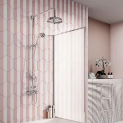 Adjustable Shower Handset Holder – Chrome For Rigid Riser Kits -Victorian Plumbing Shop tascp d2