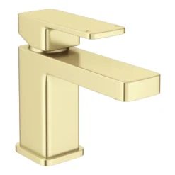 Toreno Modern Brushed Brass Basin Mono Mixer Tap -Victorian Plumbing Shop tbbtap nl