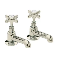Heritage - Dawlish Basin Pillar Taps - Vintage Gold