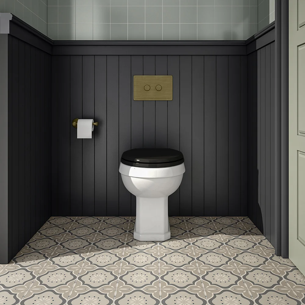 Trafalgar 2-Button Flush Plate - Antique Brass 3 Trafalgar 2-Button Flush Plate - Antique Brass - Image 3